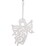 Christmas Whimsical Glitter Angel White 8 pack