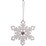 Christmas Whimsical Snowflake White 4 pack