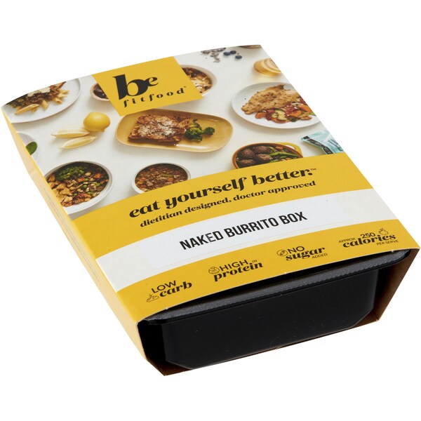 Be Fit Food Naked Burrito Box Frozen Meal 256g