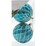 Christmas Whimsical Bauble Matte Blue 2 pack