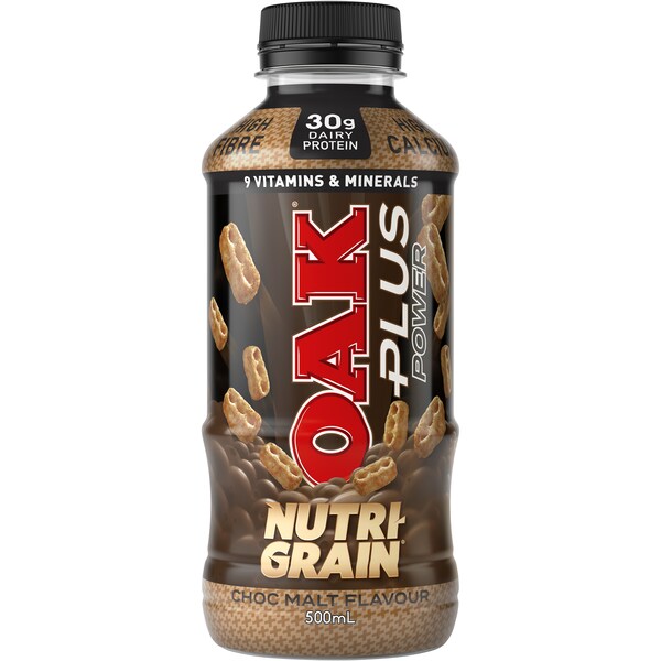 Oak Plus Power Nutrigrain Chocolate 500ml