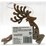 Christmas Foliage Reindeer Copper 2 pack