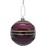 Christmas Gala Bauble Shiny Burgundy 2 pack