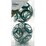Christmas Gala Bauble Clear Green 2 pack
