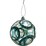 Christmas Gala Bauble Clear Green 2 pack