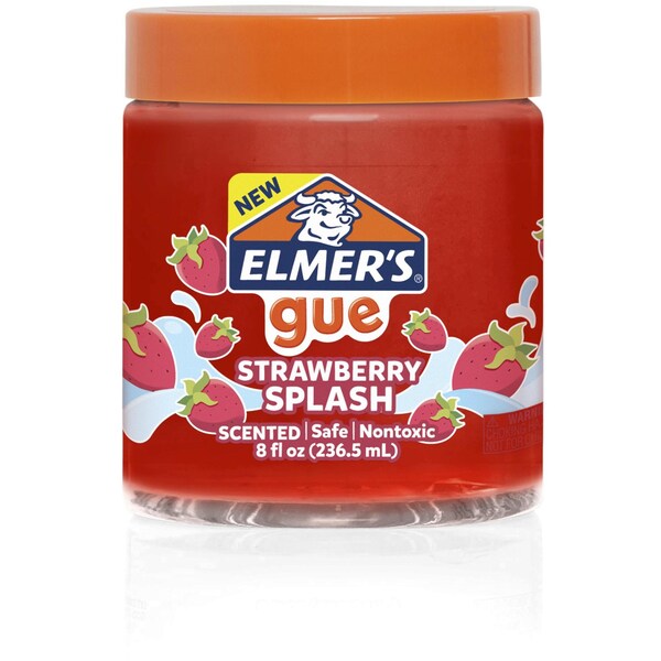 Elmer's Gue Premade Slime Jar Strawberry Splash 237mL