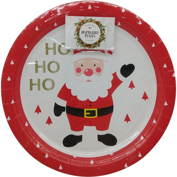 Christmas Hohoho Plates 10 Pack