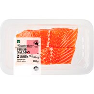 Woolworths 2 Pack Salmon Portions Skin Off