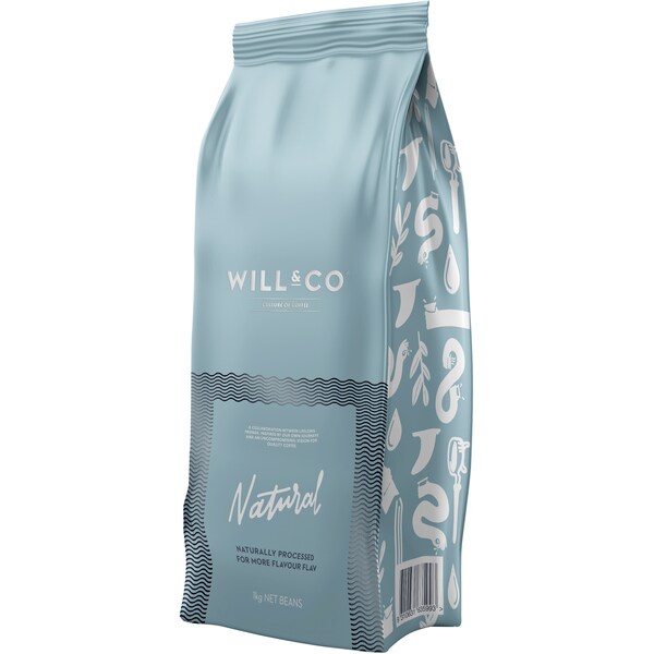 Will & Co Coffee Beans Natural 1kg