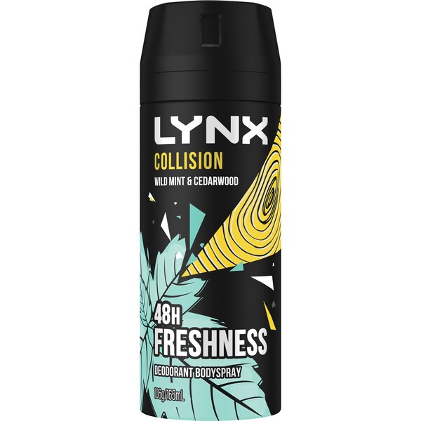 LYNX Collision Wild Mint & Cedarwood Bodyspray 165mL
