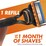 Gillette Fusion 5 Manual Mens Shaving Razor each