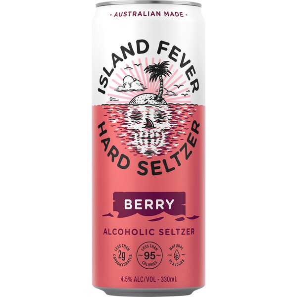 Island Fever Hard Seltzer Berry Can 330ml