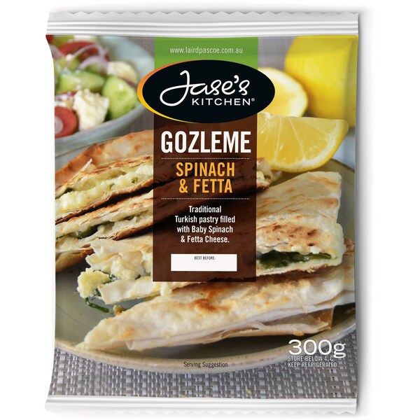 Jase's Kitchen Gozleme Spinach & Fetta 300g