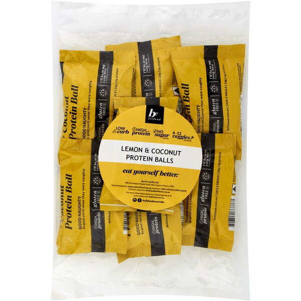 Be Fit Food Lemon & Coconut Protein Ball Frozen Meal 182g