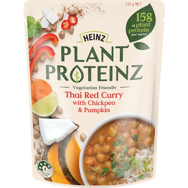 Heinz Plant Proteinz Vegetarian Thai Red Curry With Chickpeas 330g