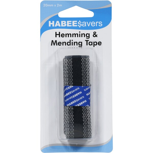 Habee$avers Tape Hem Instant Black 20Mm X 2M Each
