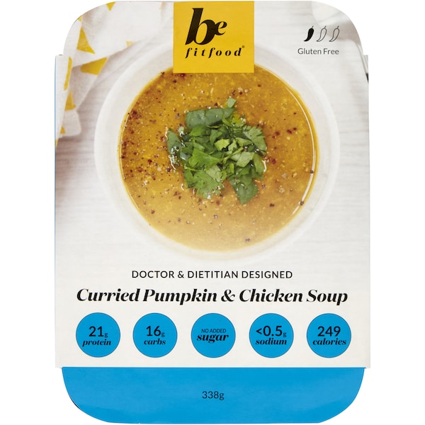 Be Fit Food Curried Pumpkin & Chicken Soup 338g