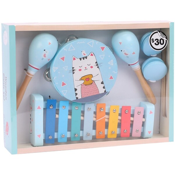 Guanyi Toys Wooden Music Set Cat each