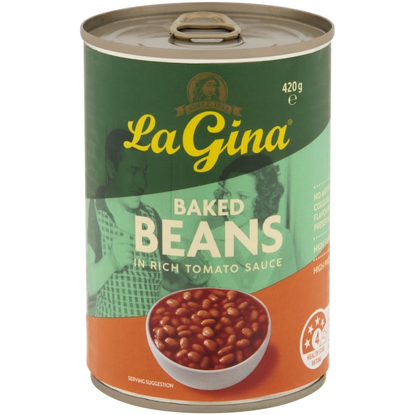 La Gina Baked Beans In Rich Tomato Sauce 420g