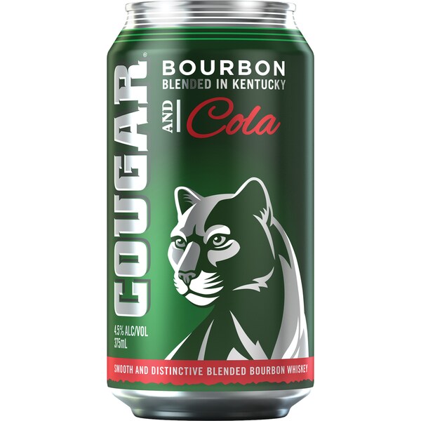 Cougar Bourbon Whiskey & Cola Can 375ml