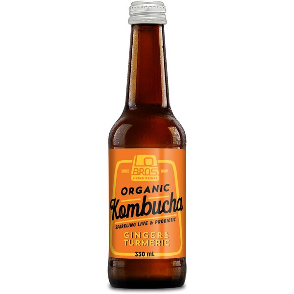 Lo Bros Kombucha Ginger Tumeric 330ml