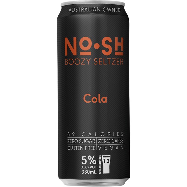 Nosh Seltzer Cola Can 330ml