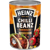Heinz Beanz Canned Baked Beans Medium Mexican Chilli