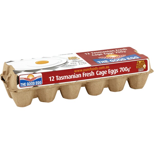 The Good Egg 12 Extra Large Cage Eggs 700g