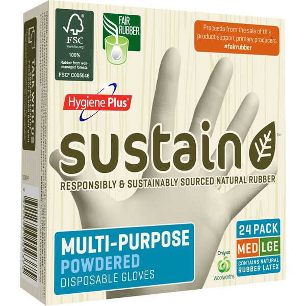 Hygiene Plus Sustain Disposable Gloves 24 Pack