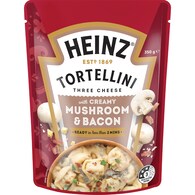 Heinz TortellIni Three Cheese Pasta Pouch With Mushroom & Bacon