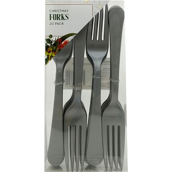Christmas Cutlery Fork 20 Pack