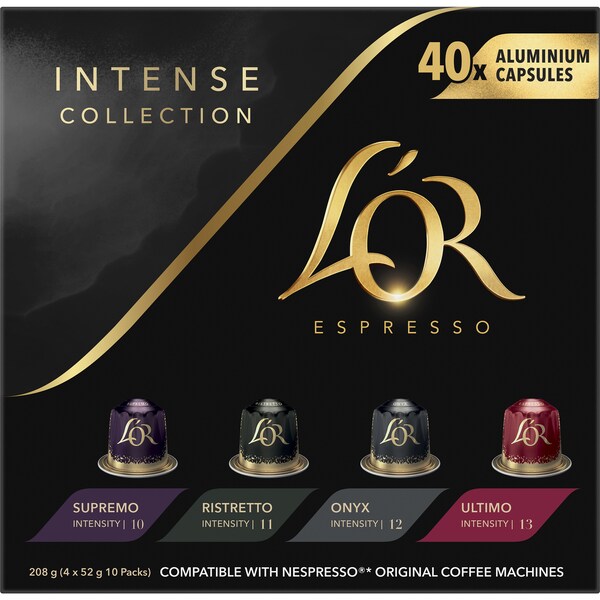 L'Or Espresso Intense Collection Variety Coffee Capsules 40 pack