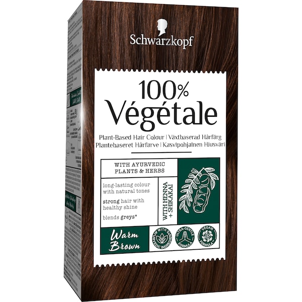 Schwarzkopf 100% Vegetale Plant Based Hair Colour Warm Brown each
