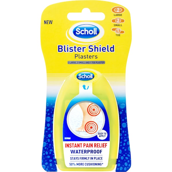 Scholl Blister Shield Waterproof Plasters Mixed 5 Pack