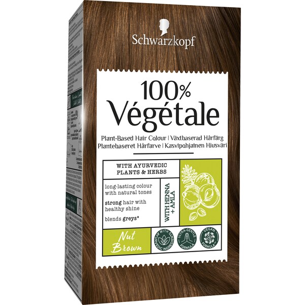 Schwarzkopf 100% Vegetale Plant Based Hair Colour Nut Brown each