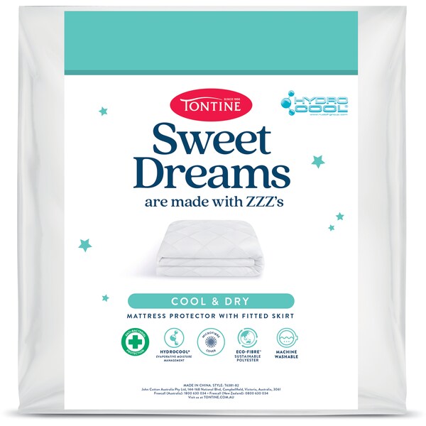 Tontine Sweet Dreams Hydrocool Mattress Protector Double each