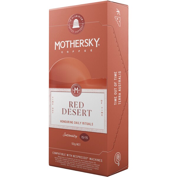 Mothersky Nespresso Compatible Coffee Capsules Red Desert 10 pack
