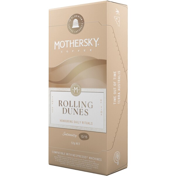 Mothersky Nespresso Compatible Coffee Capsules Rolling Dunes 10 pack