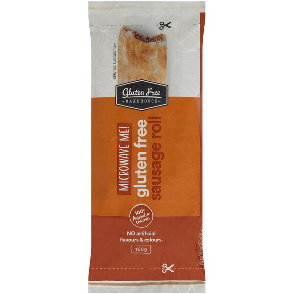 Gluten Free Bakehouse Microwavable Gluten Free Sausage Roll 160g