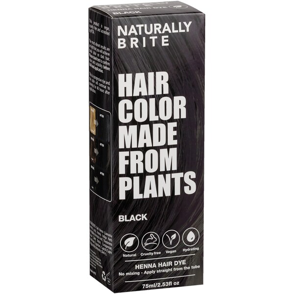 Brite Hair Color Made From Plants Black each