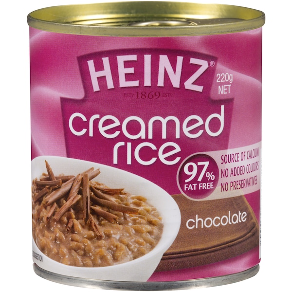 Heinz 97% Fat Free Chocolate Creamed Rice 220g