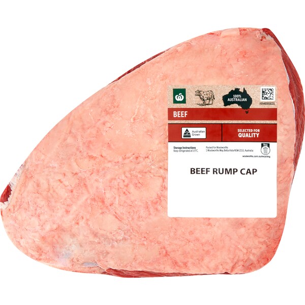 Woolworths Australian Beef Rump Cap 700g - 1.9kg