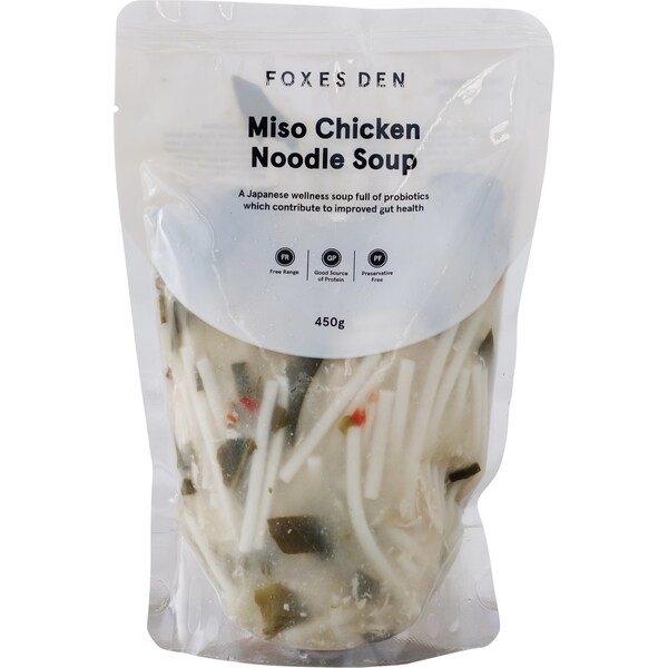 Foxes Den Miso Chicken Noodle Soup 450g