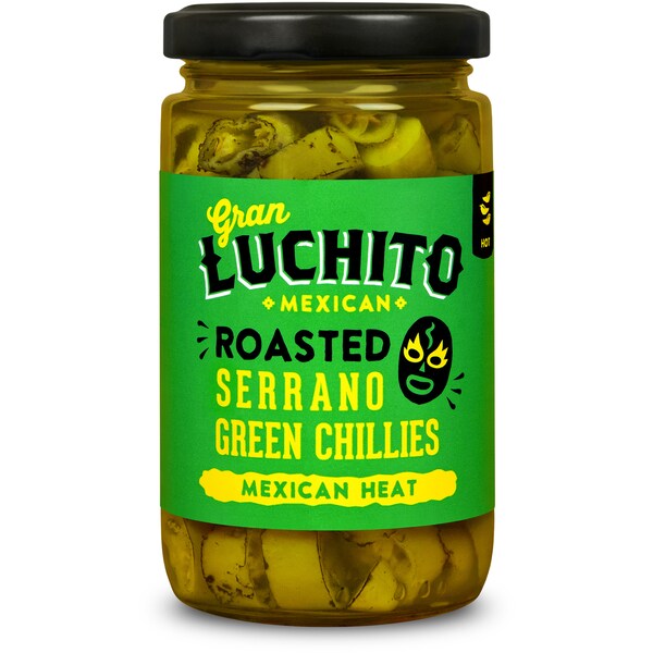 Gran Luchito Serrano Green Chillies Chillies Mexican Heat 215g
