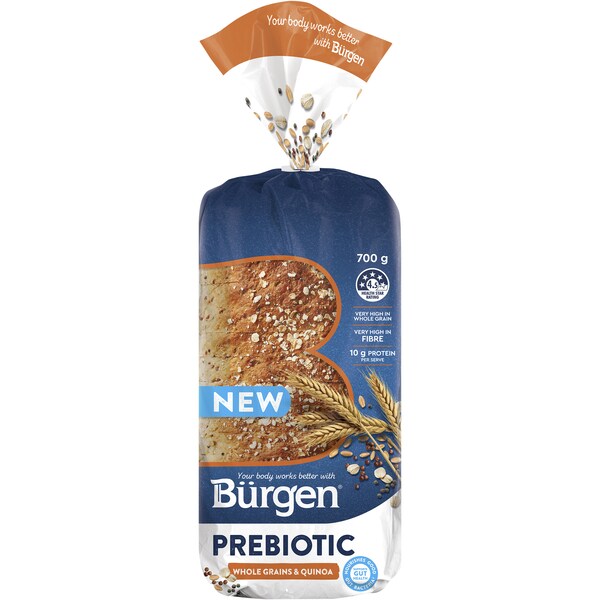 Burgen Prebiotic Whole Grains & Quinoa Loaf 700g