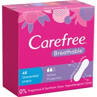 Carefree Liners Breathable Unscented