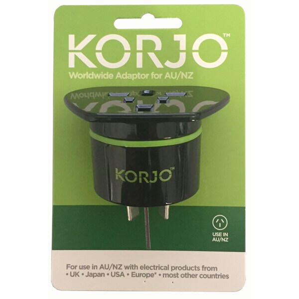 Korjo Worldwide Adaptor For Australia & New Zealand Each