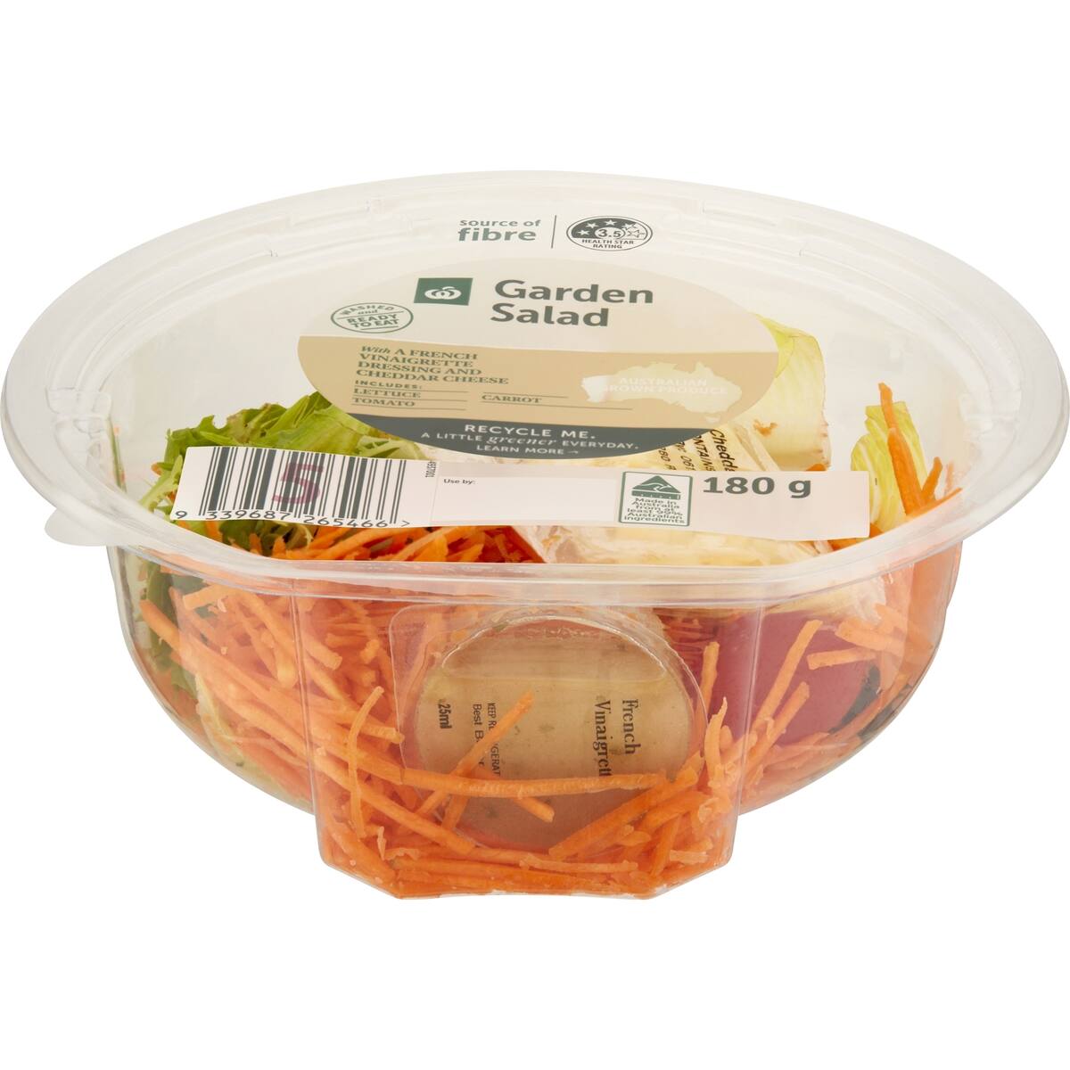 Woolworths Garden Salad Bowl 180g bunch