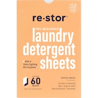 Restor Concentrated Laundry Detergent Sheets Tropical