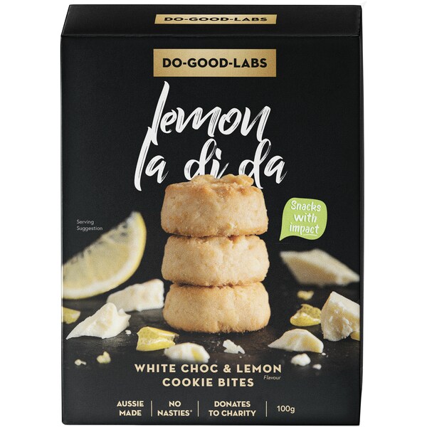 Do Good Labs White Choc & Lemon La Di Da Bites 100g